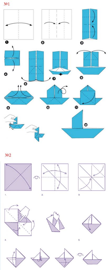 Как сделать кораблики из бумаги своими руками поэтапно фото